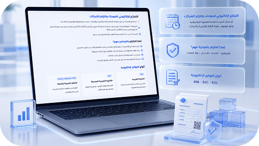 شاشة شاشات نظام الفوترة الإلكترونية